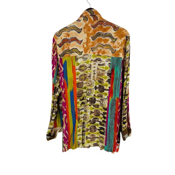 Vintage The Icing Blazer & Skirt Set Long Sleeve Patchwork Jacket Size L - Picture 2 of 15